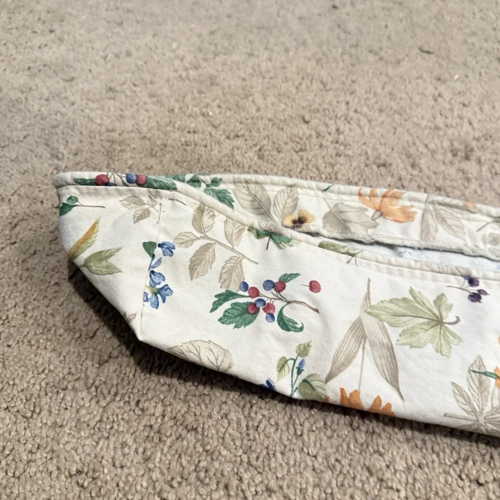 Longaberger Botanic Fields Floral Basket Fabric Liner Cottagecore Country 90s